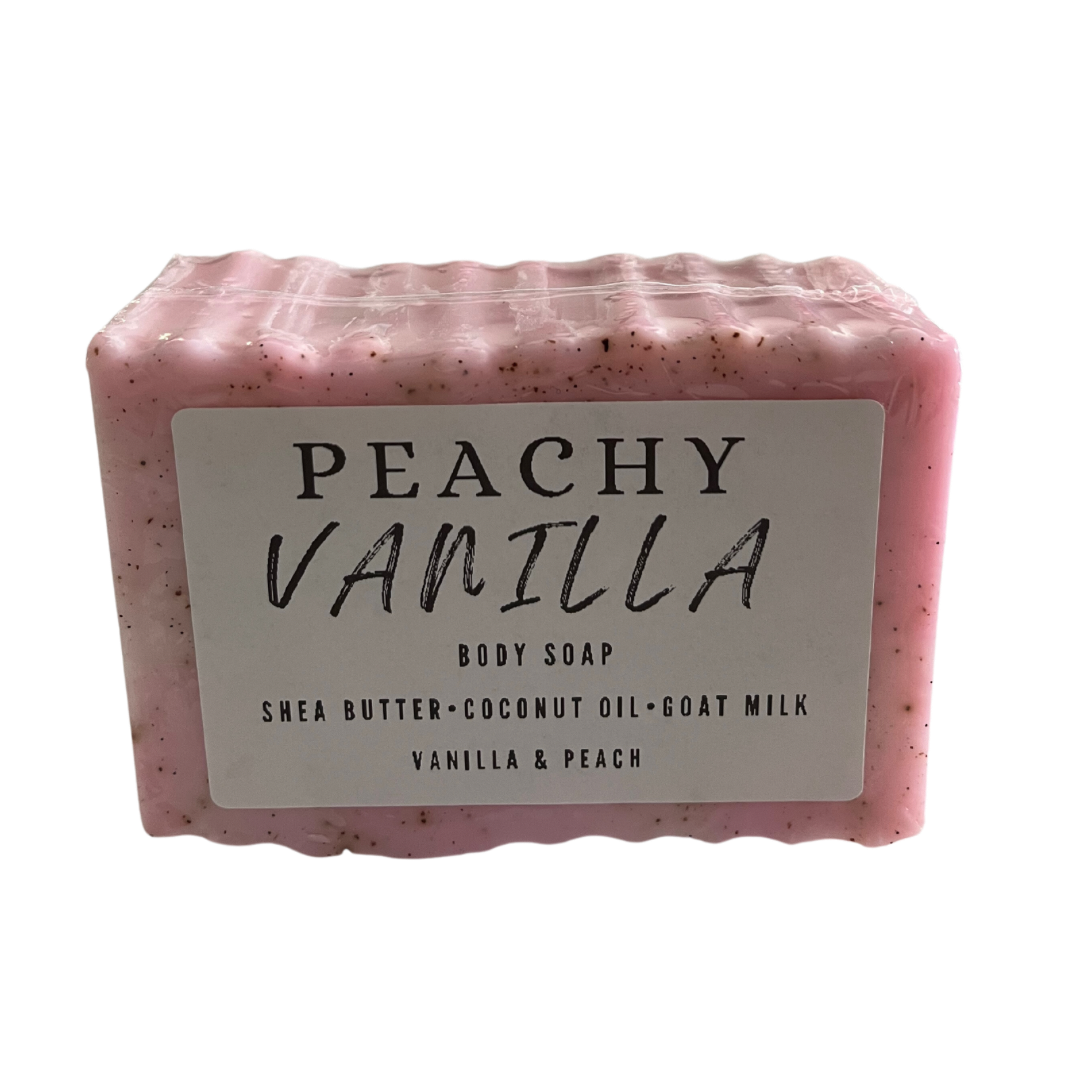 “Peachy Vanilla” Goat Milk Body Soap